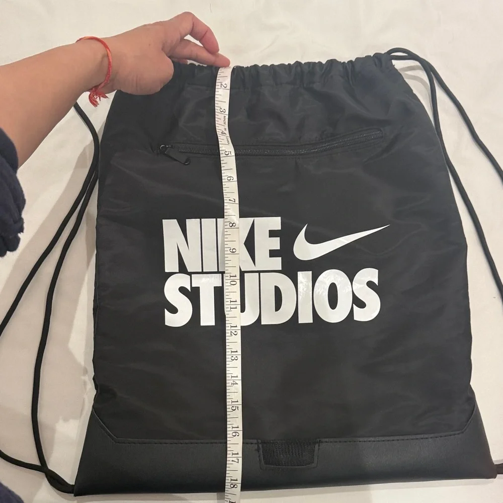 Nike Studios Black Drawstring Backpack - Picture 2 of 3
